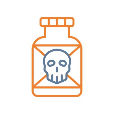 Cadılar Bayramı vektör simgesi çizgi simgesi