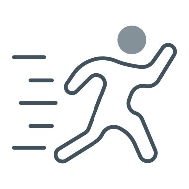 İnsan çalışan vektör simgesi