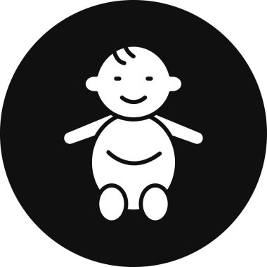 bebek oğlan ikon vektör illüstrasyonu