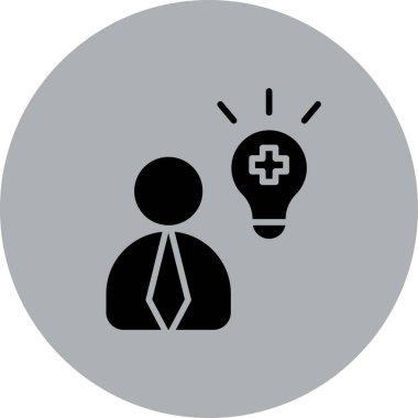 Fikir simgesi vektör illüstrasyonu