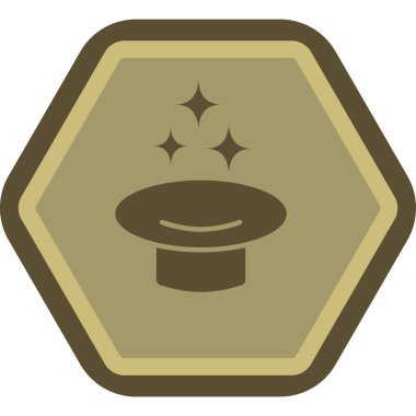 Bir yıldız simgesinin vektör illüstrasyonu