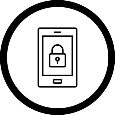 Akıllı telefon. Web simgesi basit tasarım