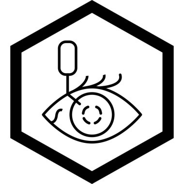 Göz simgesi vektör illüstrasyonu