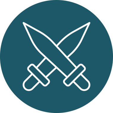 Bıçak simgesi, vektör illüstrasyonu