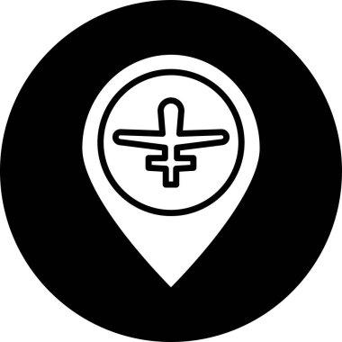 konum pin simgesi, vektör illüstrasyonu