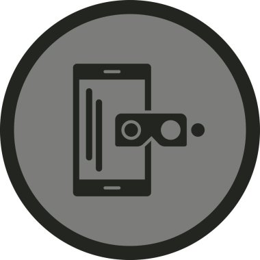 Kamera simgesi, vektör illüstrasyonu