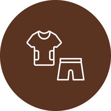 t-shirt ve şort vektör ikonu tasarımı illüstrasyonu