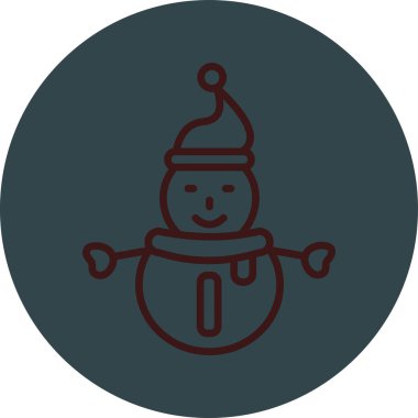 kardan adam simgesi, vektör illüstrasyonu