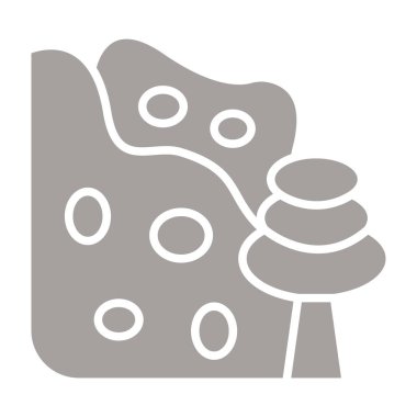 Pasta tatlı ikonu ana hatlarıyla