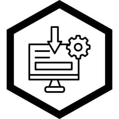 seo modern simgesinin vektör illüstrasyonu