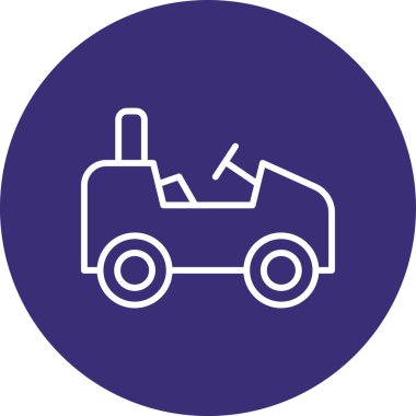 Araba simgesinin vektör illüstrasyonu