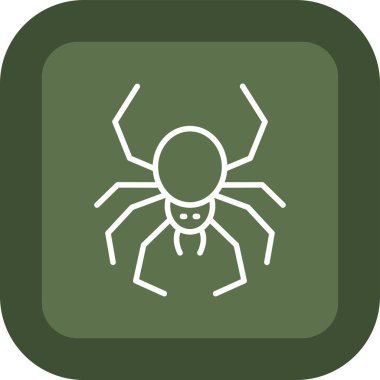 Ağ simgesi, örümceklerin vektör illüstrasyonu