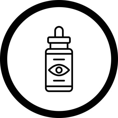 Tıbbi bir ikonun vektör illüstrasyonu.