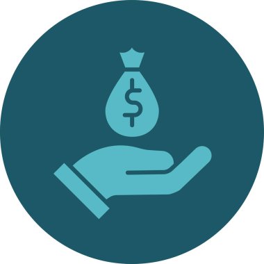 Dolar işareti vektör illüstrasyon tasarımı olan para