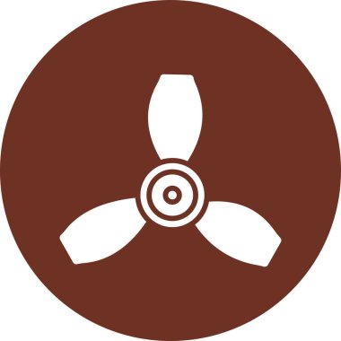 Fan pervane kutsal kişilerin resmi, vektör çizim