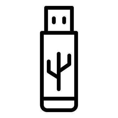Bir usb simgesinin vektör illüstrasyonu