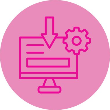 Modern b 'nin vektör illüstrasyonu vites simgesinden yoksun