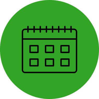 vektör Takvimi Simgesi illüstrasyonu