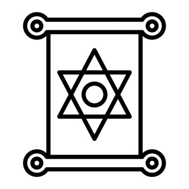 din ikonu vektör illüstrasyonu