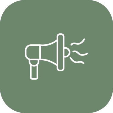 megafon basit simge vektör çizim