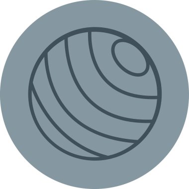 Voleybol ikonu, vektör illüstrasyonu