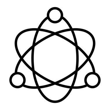 atom vektörü simgesi, özet biçimi