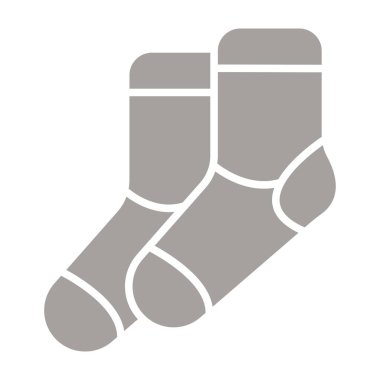 Çorap çizgisi ve simgesi, vektör ve