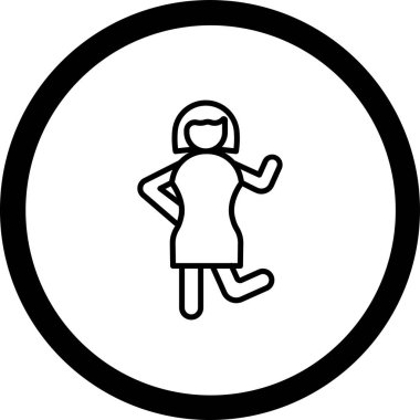 Daire simgesi olan kız, taslak biçimi