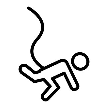 Ölü adam vektör simgesi beyaz arkaplanda izole edildi, ölü adam logosu kavramı