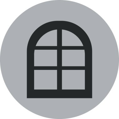 Kapı simgesi, illüstrasyon, beyaz arkaplan üzerindeki vektör