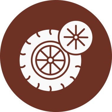 İllüstrasyon tekeri simgesi