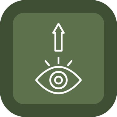 Web sitesi için göz simgesi, vektör illüstrasyonu