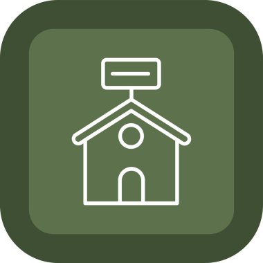 ev simgesi, vektör illüstrasyon tasarımı