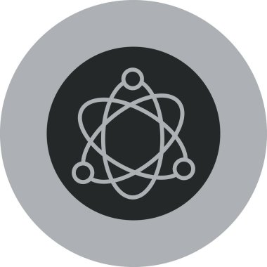 atom. Web simgesi basit illüstrasyon