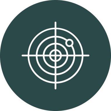 Hedef. Web simgesi basit illüstrasyon