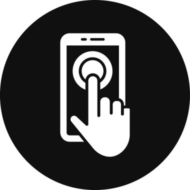 Akıllı telefon. Web simgesi basit illüstrasyon