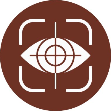 Hedef. Web simgesi vektör illüstrasyonu