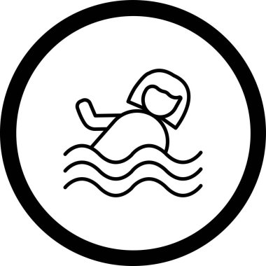 Bir kadın simgesinin vektör illüstrasyonu