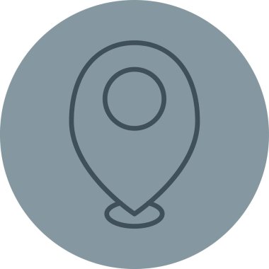 konum pin simgesi vektör illüstrasyonu