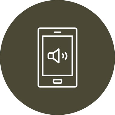 Akıllı telefon simgesinin vektör illüstrasyonu