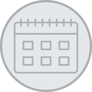 Takvim simgesi, vektör illüstrasyonu. takvim