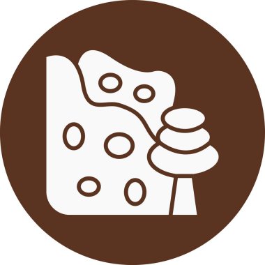 Çikolata simgesinin vektör illüstrasyonu