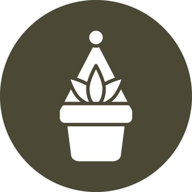 vektör saksı, bitki simgesi