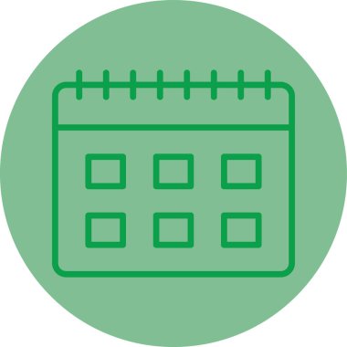 Takvim simgesi vektör illüstrasyonu