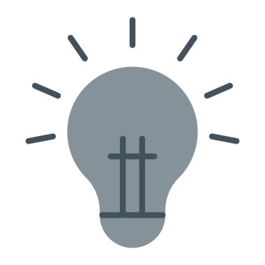 bulb vector glyph icon design