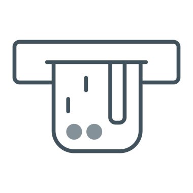 Beyaz arka plan üzerinde izole termometre vektör simgesi