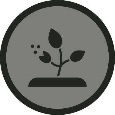 Yapraklı bir bitkinin vektör çizimi