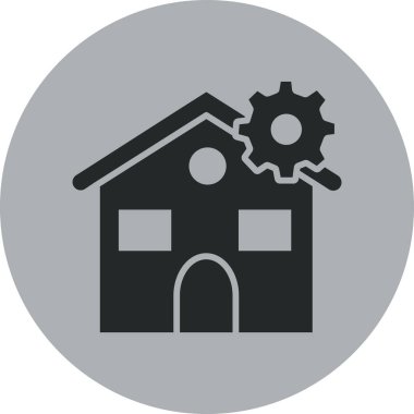 ev vektörü simgesi modern illüstrasyon