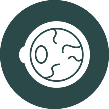 Küre. Web simgesi basit tasarım