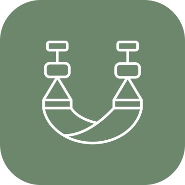 İp simgesinin vektör illüstrasyonu